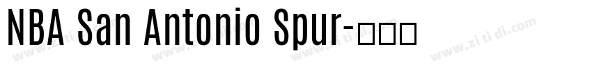 NBA San Antonio Spur字体转换